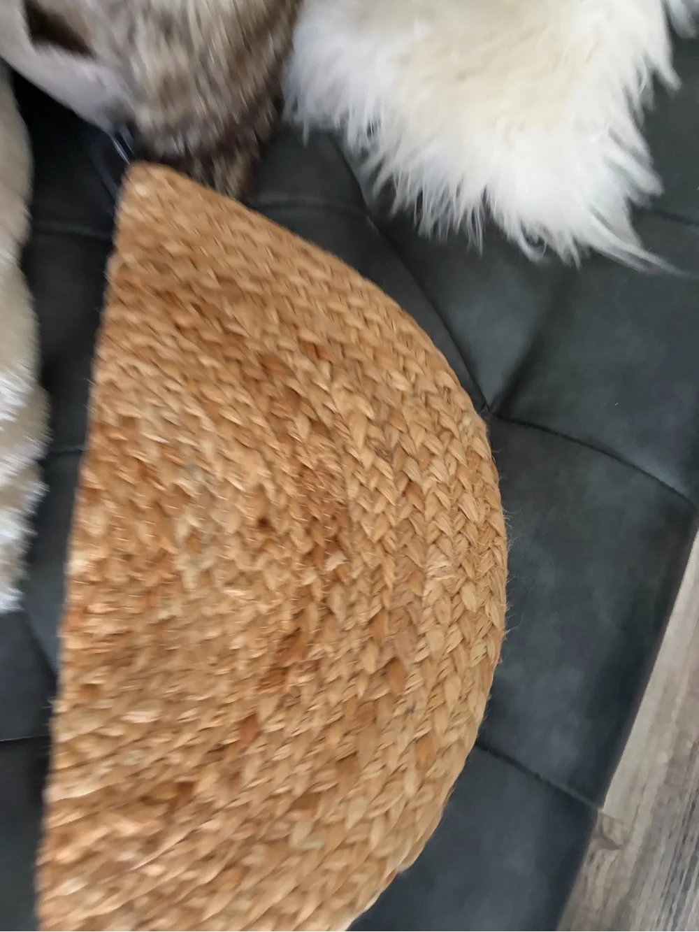 Lulus Lines in the Sand Beige Woven Tassel Half Moon Clutch